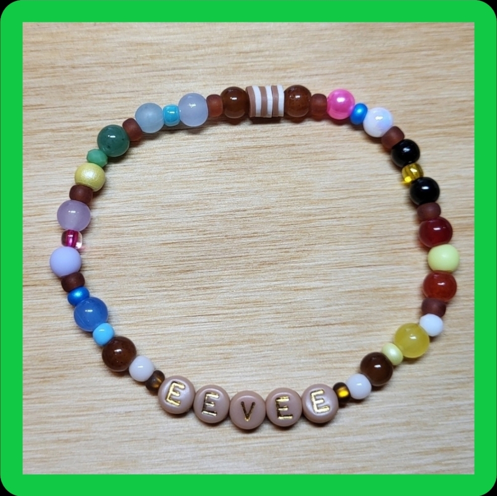 Eevee-lutions Friendship Bracelet, Multiple Sizes Available